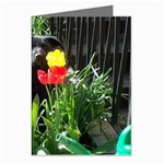 Black GSD Pup Greeting Card (8 Pack)