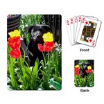 Black GSD Pup Playing Cards Single Design