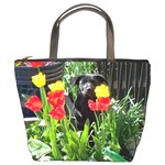 Black GSD Pup Bucket Handbag