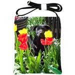 Black GSD Pup Shoulder Sling Bag
