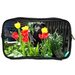 Black GSD Pup Travel Toiletry Bag (One Side)