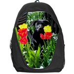 Black GSD Pup Backpack Bag