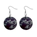 Through The Evening Clouds Mini Button Earrings