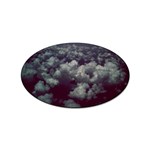 Through The Evening Clouds Sticker (Oval)