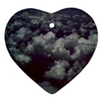 Through The Evening Clouds Heart Ornament (Two Sides)