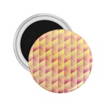 Geometric Pink & Yellow  2.25  Button Magnet