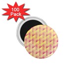 Geometric Pink & Yellow  1.75  Button Magnet (100 pack)