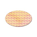 Geometric Pink & Yellow  Sticker 10 Pack (Oval)