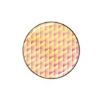 Geometric Pink & Yellow  Golf Ball Marker (for Hat Clip)