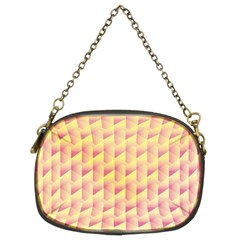 Geometric Pink & Yellow  Chain Purse (Two Sided)  from ZippyPress Front