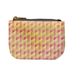 Geometric Pink & Yellow  Coin Change Purse from ZippyPress Front