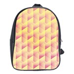 Geometric Pink & Yellow  School Bag (XL)