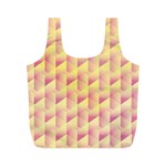 Geometric Pink & Yellow  Reusable Bag (M)