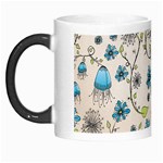 Whimsical Flowers Blue Morph Mug