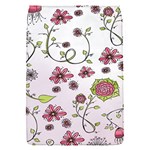 Pink whimsical flowers on pink Removable Flap Cover (Small)