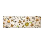 Yellow Whimsical Flowers  Bumper Sticker