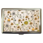Yellow Whimsical Flowers  Cigarette Money Case