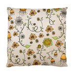 Yellow Whimsical Flowers  Cushion Case (Single Sided) 