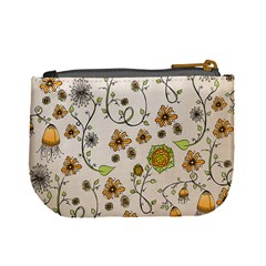Yellow Whimsical Flowers  Coin Change Purse from ZippyPress Back