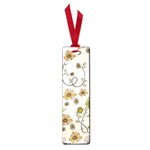 Yellow Whimsical Flowers  Small Bookmark