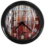Automn Swamp Wall Clock (Black)