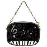 Whimsical Piano keys and music notes Chain Purse (One Side)