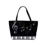 Whimsical Piano keys and music notes Classic Shoulder Handbag