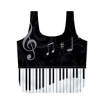 Whimsical Piano keys and music notes Full Print Recycle Bag (M)