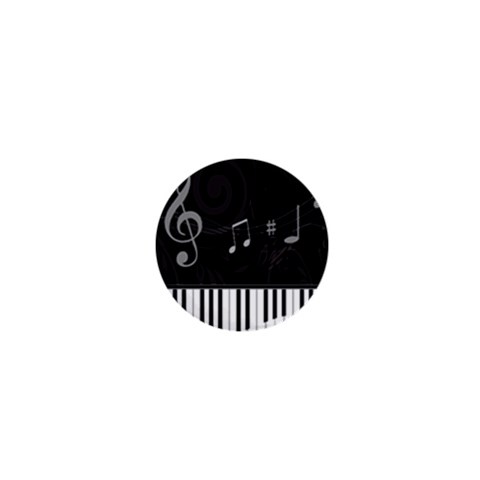 Whimsical Piano keys and music notes 1  Mini Button from ZippyPress Front