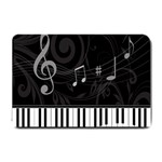 Whimsical Piano keys and music notes Small Doormat