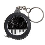 Whimsical Piano keys and music notes Measuring Tape
