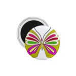 Color Butterfly  1.75  Button Magnet