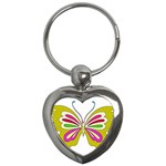 Color Butterfly  Key Chain (Heart)