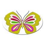 Color Butterfly  Magnet (Oval)
