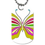 Color Butterfly  Dog Tag (One Sided)