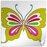 Color Butterfly  Canvas 12  x 12  (Unframed)