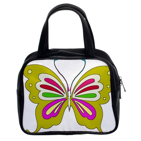 Color Butterfly  Classic Handbag (Two Sides) from ZippyPress Front