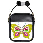 Color Butterfly  Girl s Sling Bag