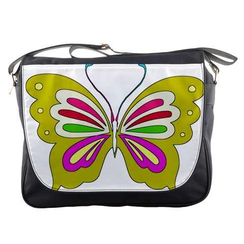 Color Butterfly  Messenger Bag from ZippyPress Front