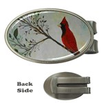 Sweet Red Cardinal Money Clip (Oval)