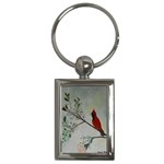Sweet Red Cardinal Key Chain (Rectangle)