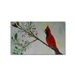 Sweet Red Cardinal Sticker 100 Pack (Rectangle)