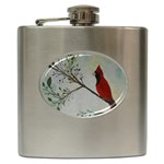 Sweet Red Cardinal Hip Flask