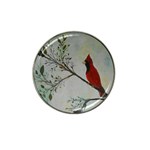 Sweet Red Cardinal Golf Ball Marker (for Hat Clip)
