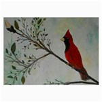 Sweet Red Cardinal Glasses Cloth (Large, Two Sided)