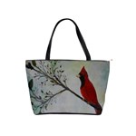 Sweet Red Cardinal Large Shoulder Bag