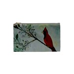 Sweet Red Cardinal Cosmetic Bag (Small)