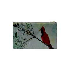 Sweet Red Cardinal Cosmetic Bag (Small) from ZippyPress Back