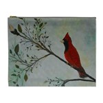 Sweet Red Cardinal Cosmetic Bag (XL)