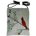 Sweet Red Cardinal Shoulder Sling Bag